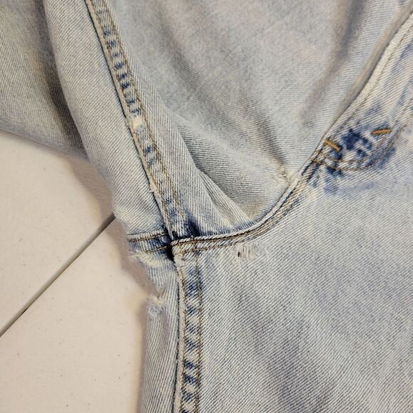 Levi's 522 Jeans Vintage 90's Women's Plus Size 20 Light Wash FLAWED - Picture 10 of 15